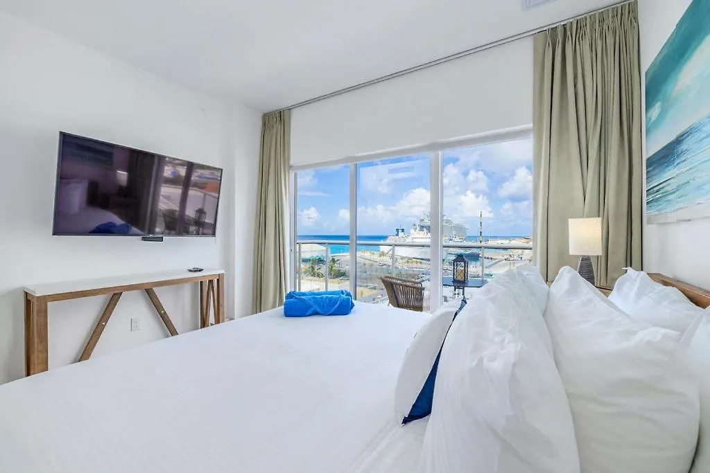 Hh-2Bstd614 - All Shades Of Blue Oceanfront Luxury Condo, Oranjestad Apartament